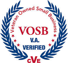 U.S. Department of Veterans Affairs verified Veteran-Owned Small Business (VOSB) logo
